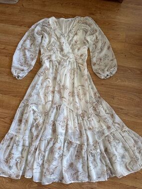 Baltic Born Dress Cream Brown M